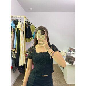 kay celine lace short sleeve